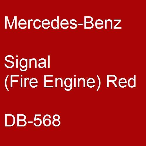 Mercedes-Benz, Signal (Fire Engine) Red, DB-568.